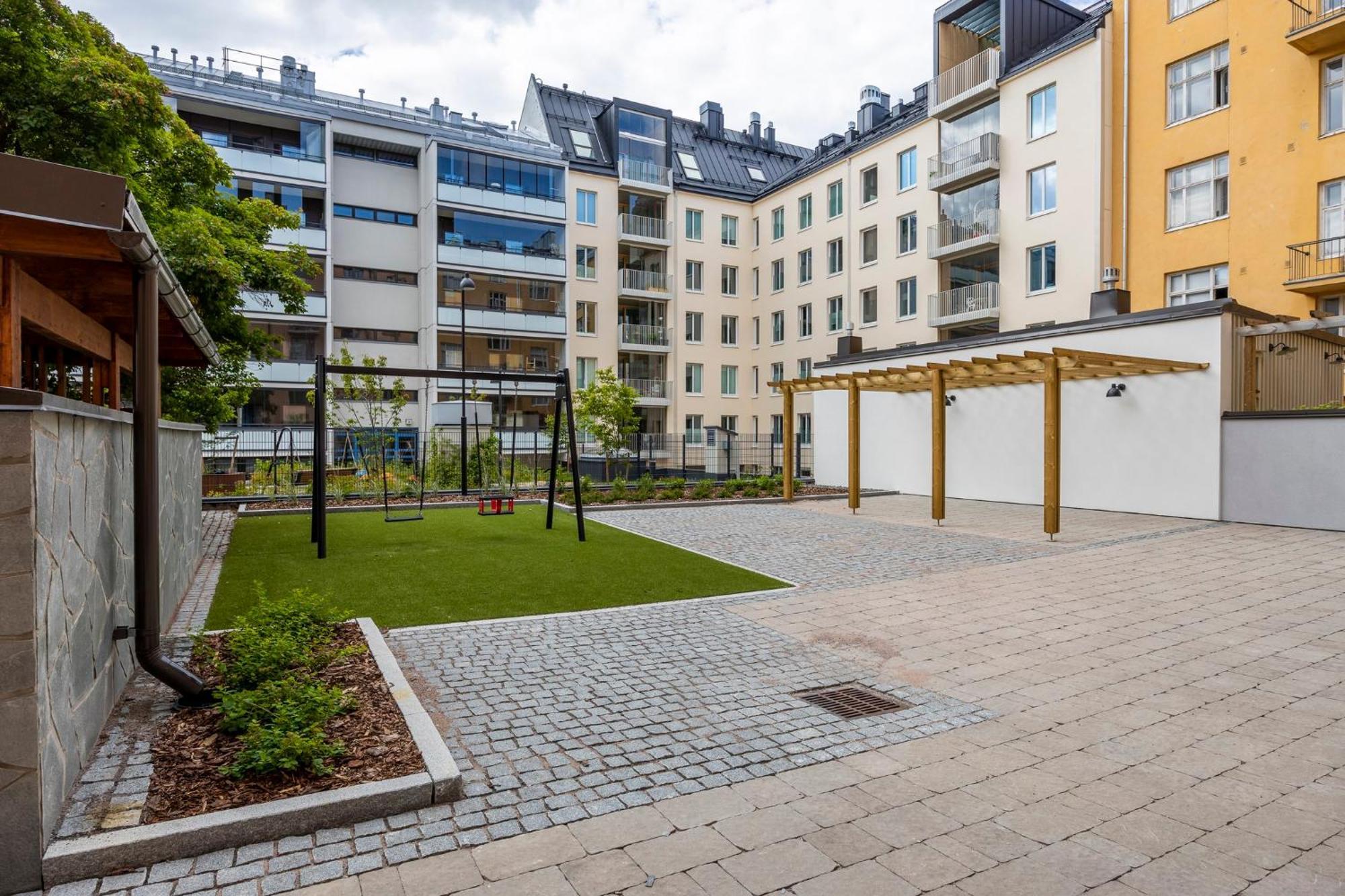 Stylish Flat In Trendy Kallio Хельсинки Экстерьер фото